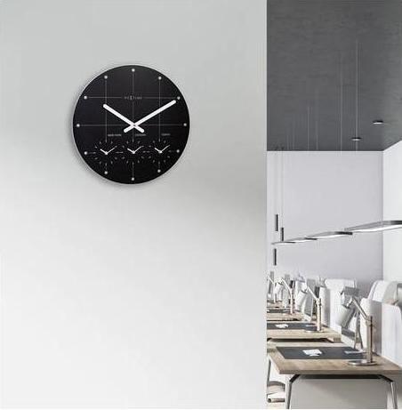 Image du produit Nextime Horloge murale - Ø 43 cm - noir - Big City (43 cm)