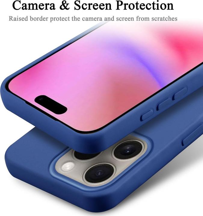 Actual product image Cadorabo Bumper Case for Apple iPhone 16 PRO MAX TPU Liquid Silicone Cover (Apple iPhone 16 Pro Max)