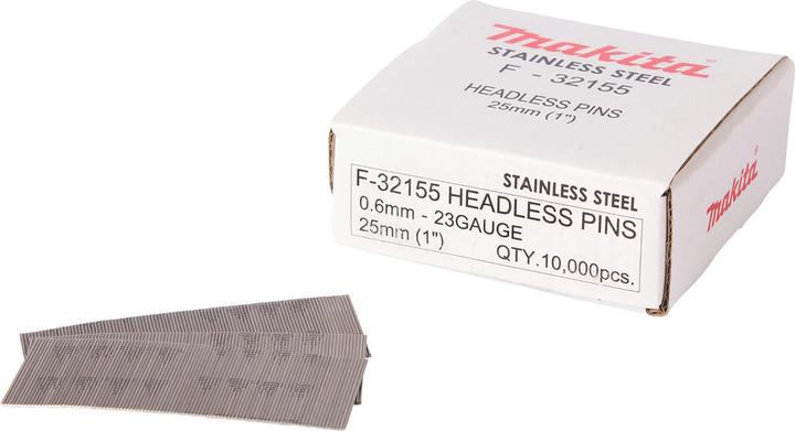 Makita F-32155 Bolzen 0,6X25MM, INOX P25S, 10.000 Stk.