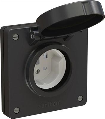 Immagine prodotto Feller Presa di corrente T25 UP bagnata IP55/21 nero