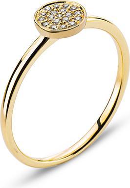 Image du produit Natsumi Schmuck Bague en or jaune 18K/750 avec 19 brillants H SI 0.07ct. (52, Or 750/18 K)