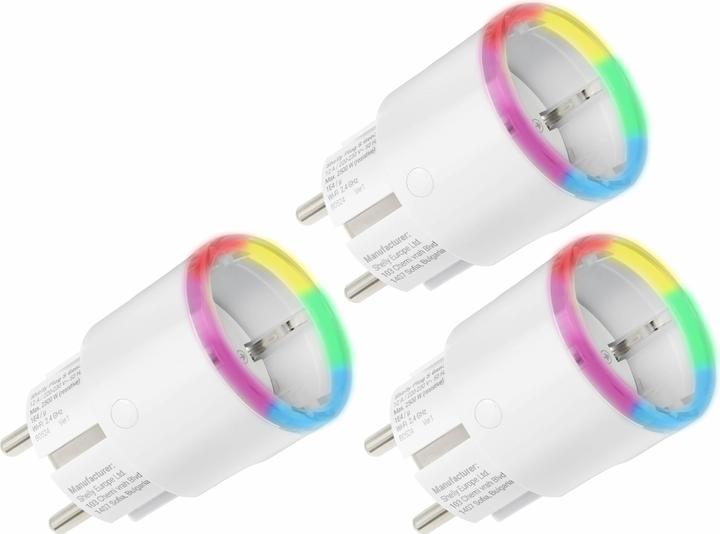 Shelly WLAN socket outlet Plug S Gen3, Matter, white, 3 pieces
