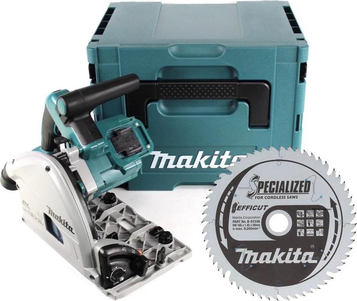 Produktbild Makita DSP 600 ZJ Akku Tauchsäge 36 V (2x 18 V) Brushless + EFFICUT Kreissägeblatt + Makpac - ohne A