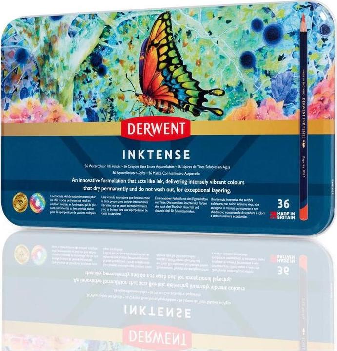 Immagine prodotto Derwent Matite acquerellabili permanenti Inktense (Multicolore, multicolore, 36 x)