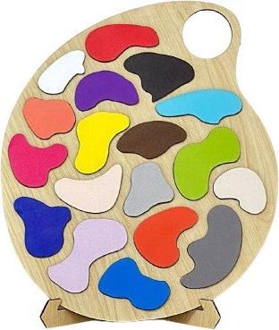Image du produit Activity Board Puzzle palette en bois coloré, jouet éducatif pour enfants, cadeau idéal pour les tout-petits