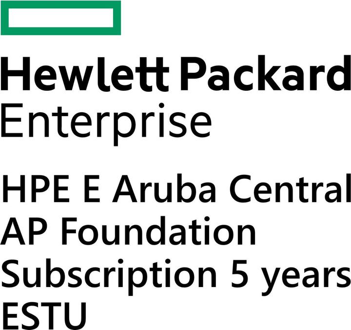 Produktbild HPE E Aruba Central AP, Foundation Subscription, 5 years, E-STU (60 Monate, Post Warranty)