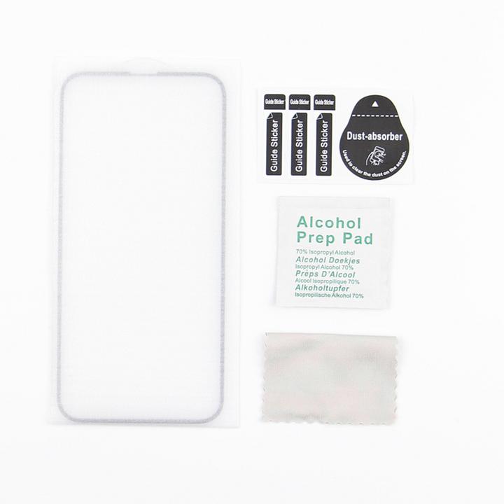 Actual product image OEM Tempered glass 5D for Samsung Galaxy S25 Ultra black frame (Galaxy S25 Ultra)