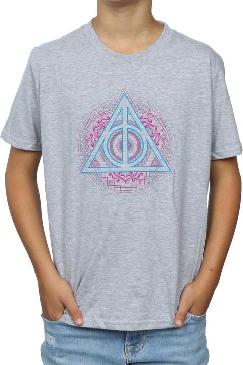 Actual product image Boys Neon Deathly Hallows T-Shirt (152, 158)