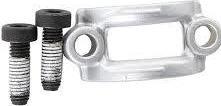 Actual product image Avid 08 Juicy Lever Split Clamp White/Stainless Bolt Kit (Qty.1) (Brake kit)