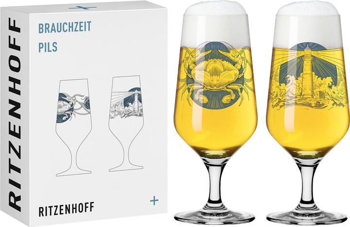 Image du produit Ritzenhoff Pilsner Brauchzeit 2er (0.37 l)