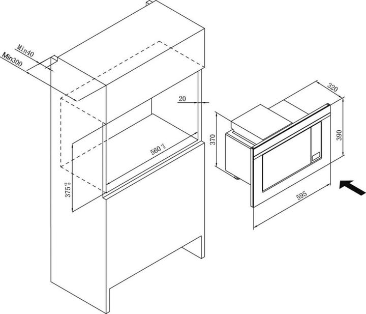 Produktbild Amica EMW13170S (20 l)