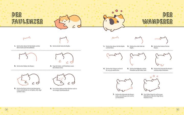 Actual product image Kawaii 75 süsse Katzen zeichnen - Schritt für Schritt