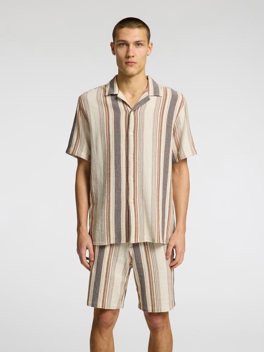 Produktbild Selected Homme Gestreifte Kurzarmhemd (XXL)