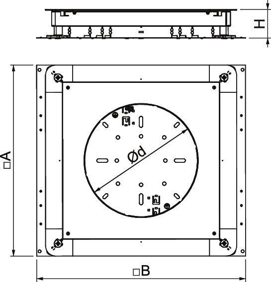 Immagine prodotto OBO Bettermann OBO UGD 350-3 R7 Scatola di giunzione a pavimento