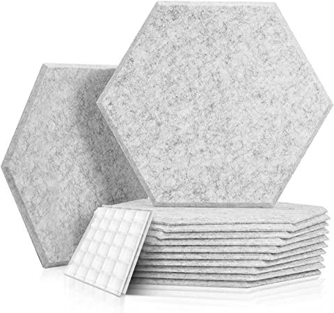Kuchoow Hexagon acoustic panels with sticker (12 pcs.)