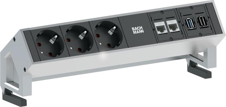 Immagine prodotto Bachmann Scrivania 2 (7 x, CEE 7/7, USB, HDMI, RJ45, 1.50 m)