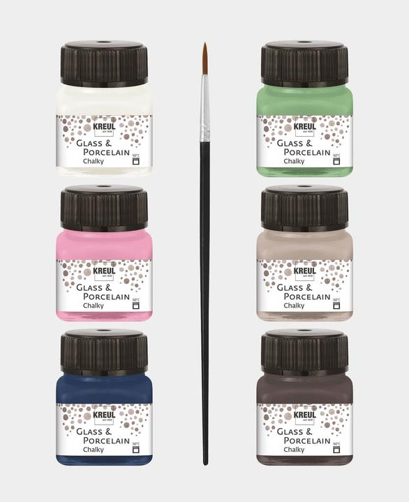 Actual product image I Am Creative Glass & Porcelain (Multicolor, 120 ml)