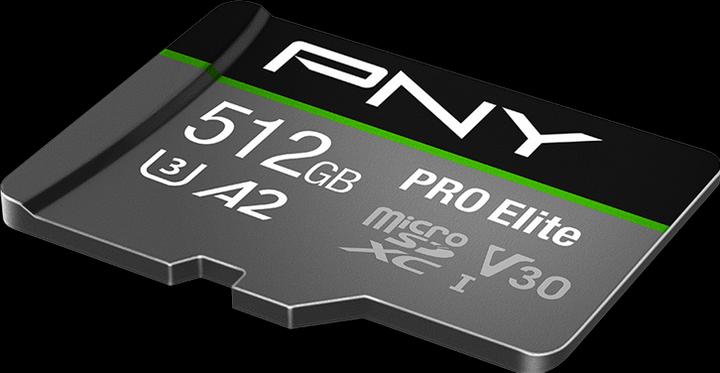 Actual product image PNY Pro Elite (512 GB, microSDXC, U3, UHS-I)