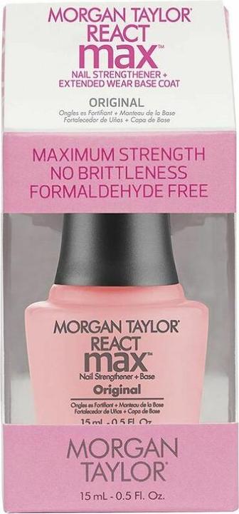 Morgan Taylor REACT MAX ORIGINAL nail strengthener + base 15 ml (Körperlotion, 15 ml)