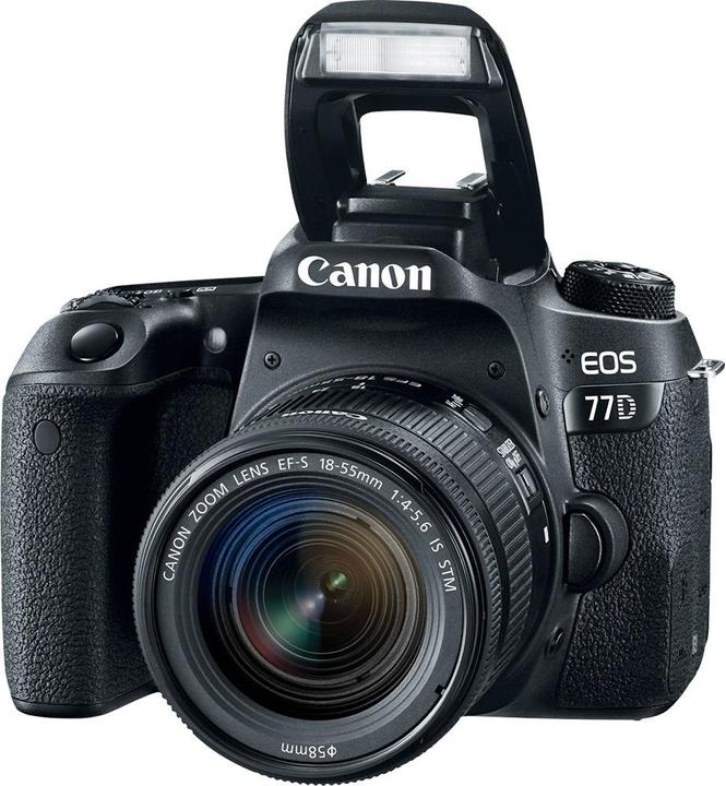 Canon Kit EOS 77D (18 - 55 mm, 24.20 Mpx, APS-C / DX)