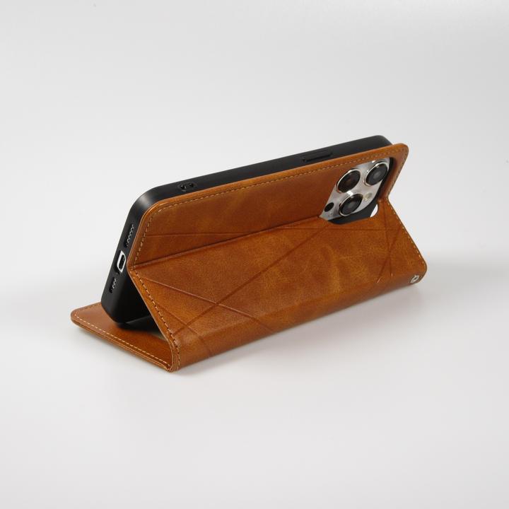 Produktbild PhoneLook Hülle Flip Geometrisch Hellbraun (Apple iPhone 16e)