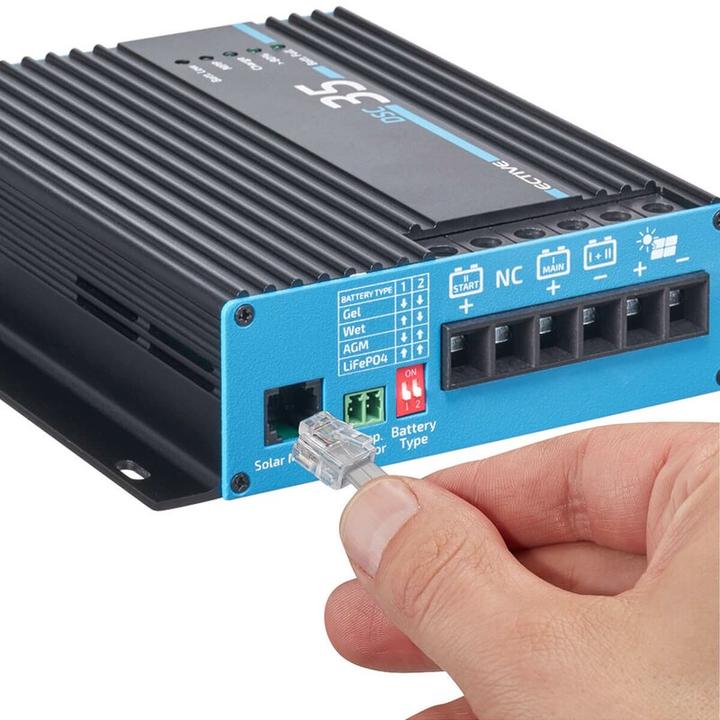 Actual product image Ective MPPT solar charge controller DSC35 Solar controller 500Wp 35A for 2 12V batteries PV