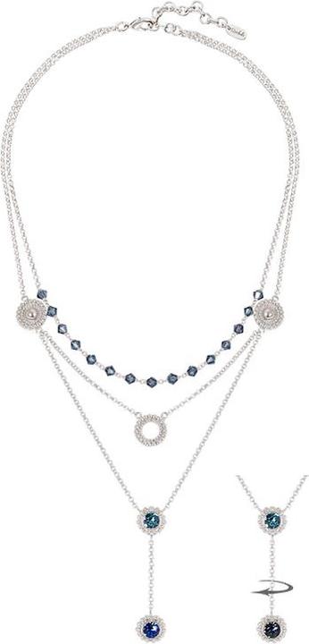 Immagine prodotto Steinkult Collana "Sheila" a 3 pieghe (Vetro (di orologio), Ottone placcato argento)