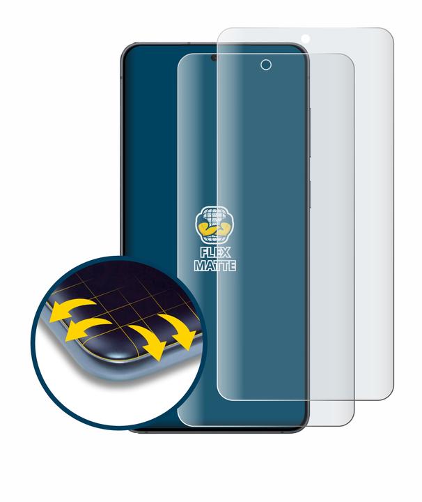 Productafbeelding BROTECT Fullscreen Schutzfolie Displayschutz Folie Matt Entspiegelungsfolie (2 Stuk, Samsung Galaxy S25 Rand)