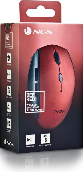 Image du produit NGS Souris Sans Fil Bee (Rouge) (Sans fil)