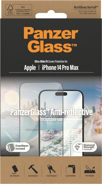 Image du produit PanzerGlass Ultra Wide Fit antireflet (1 pièce(s), Apple iPhone 14 Pro Max)