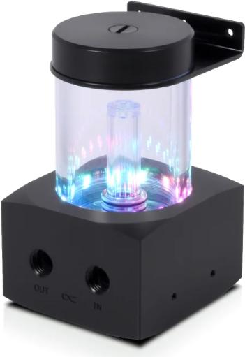 Actual product image Alphacool PUM Core 100 Aurora D5/VPP acetal/acrylic expansion tank with VPP655 PWM pump