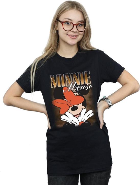 Immagine prodotto Disney Minnie Mouse Bow Montage Maglietta Ampia Donna (L)