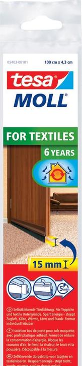 Actual product image tesa tesamoll door sealing strip for carpet, self-adhesive