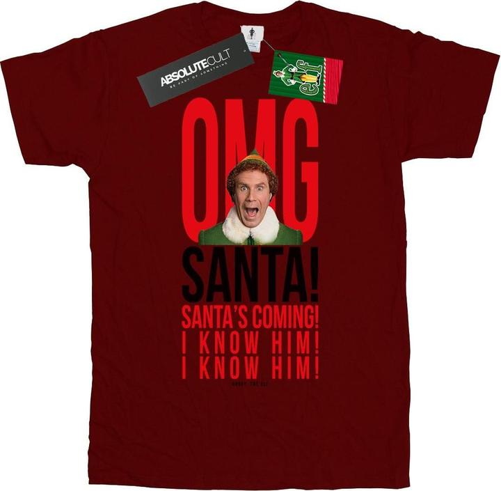 Immagine prodotto Elf OMG Santa I Know Him Maglietta Ragazzi (116)