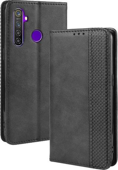 Actual product image MU Classic Retro Leather Bookcover Series (Realme 5 Pro)