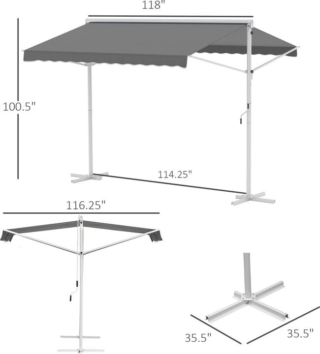 Immagine prodotto Outsunny Tenda da sole (2.94 m)