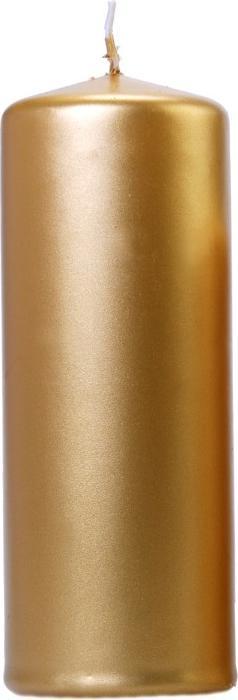 Actual product image Partydeco Golden metallic candle 15x6cm - (1pc) (1 pcs.)