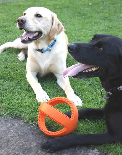 Produktbild Happy Pet Grubber Interactieve Voetbal Oranje (Apportieren)