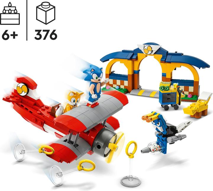 Immagine prodotto LEGO L'aereo tornado di Tails con officina (76991, LEGO Sonic)