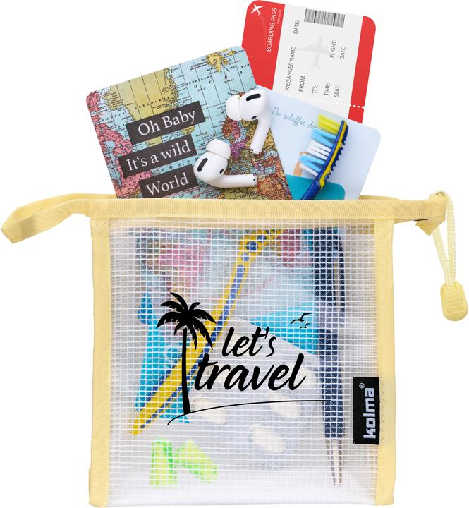 Produktbild Kolma Mesh Bag crème "let's travel" (Tasche)