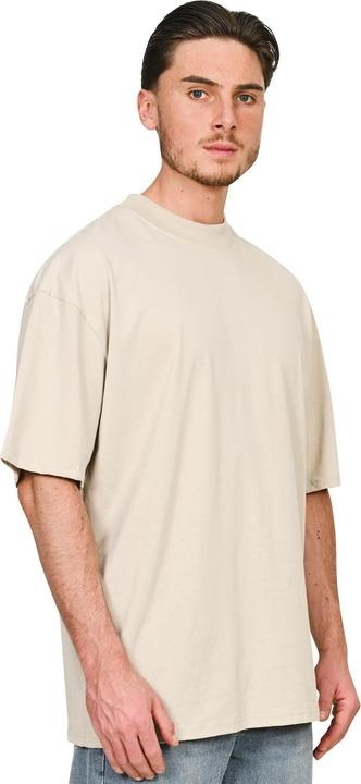 Actual product image Casual Classics Unisex Adult Combed Ringspun Cotton Extended Neckline Tall Oversized T-Shirt (M)
