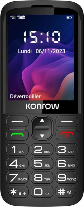 Produktbild Konrow Senior 280 Next 4G (2.8" - Dual Sim - Mit Ladestation) Schwarz (2.80", 4G)