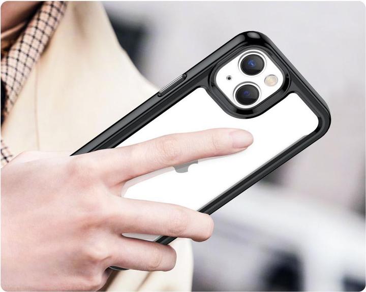 Immagine prodotto Hurtel Custodia Outer Space per iPhone 14 Plus con cornice in gel nera (Apple iPhone 14 Plus)