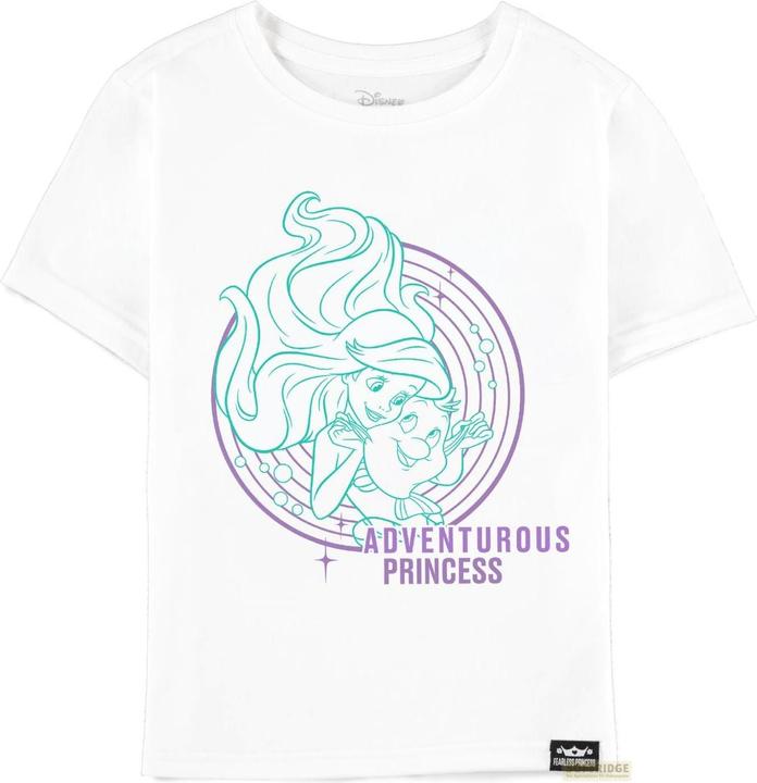 Difuzed Disney Fearless Princess (Kids) - Ariel Girls Short Sleeved T-shirt - 122/128 (122)