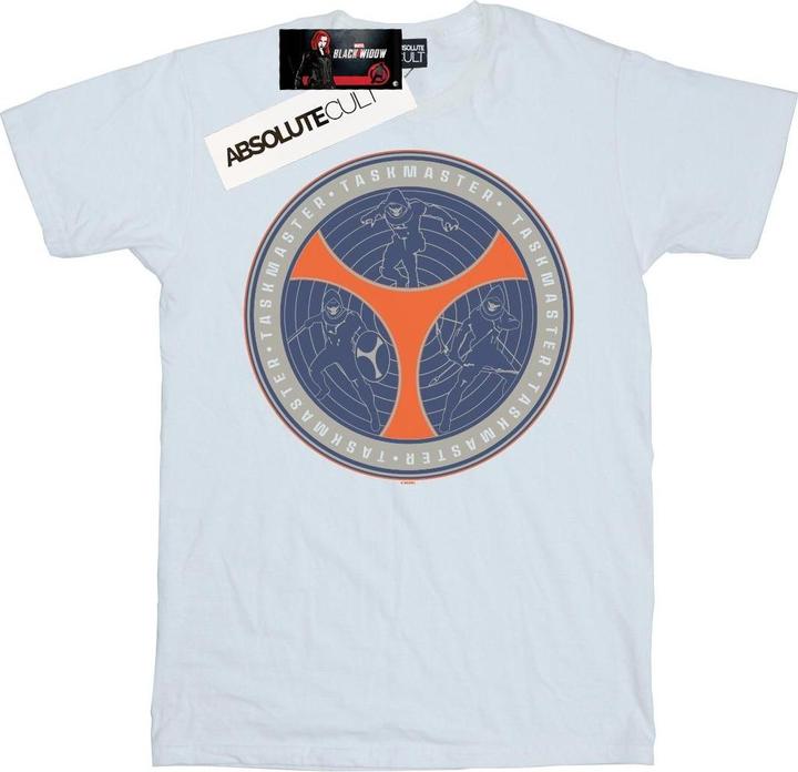 Actual product image Boys Black Widow Movie Taskmaster Shield Poses T-Shirt (116)