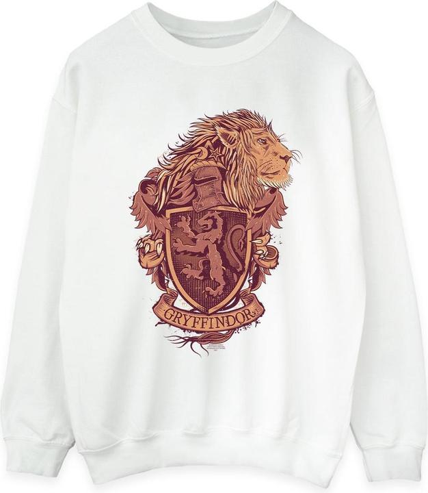 Actual product image Womens/Ladies Gryffindor Sketch Crest Sweatshirt (XL)