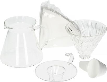 Image du produit Hario V60 Glass Brewing Kit - Set Glass Brewer + Server + Filter (0.60 l)