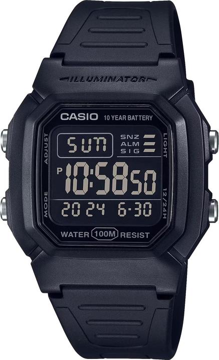 Casio Retro Vintage - W-800H-1B (Montre numérique, 37 mm)