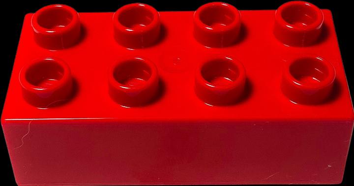 Produktbild LEGO Duplo 2x4 Steine Rot - 25 Stück - Grundbausteine Red NEU (3011)