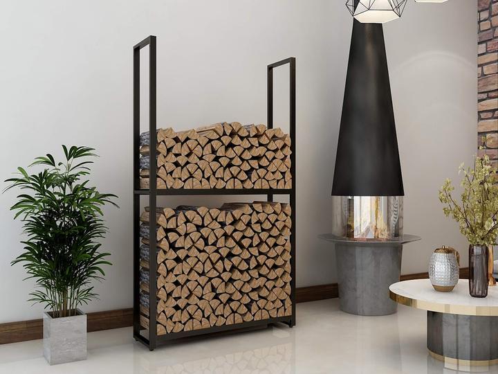 Actual product image Montixx Firewood Rack, H150xW65xD25cm